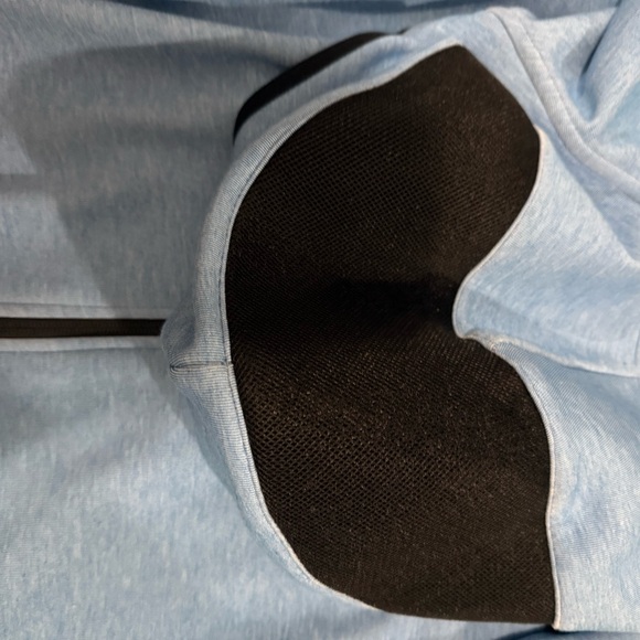 Nike Light Blue Hoodie with Black Details - Picture 4 of 5